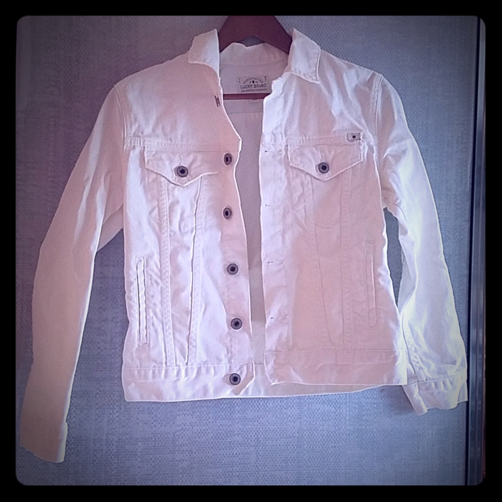 Lucky white jean jacket